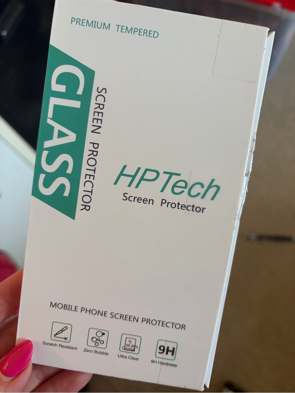 ONE Tempered Glass Screen Protector for iPhone 12/12pro  ONE left in box